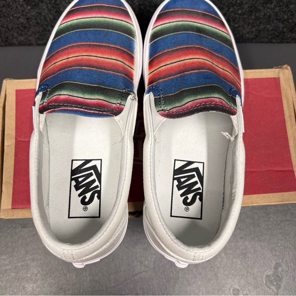 Vans Classic “Mexican Blanket” Slip On Shoes Size 5 Women’s - Picture 10 of 12